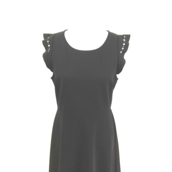 Banana Republic Little Black Dress Sz 8 Cutouts - Picture 3 of 8